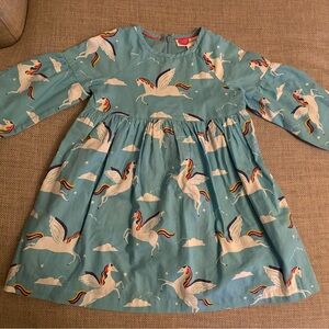 Mini Boden Blue Unicorn Dress